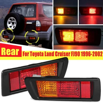 

2x Rear Bumper Reflector Light Lamp Warning Brake Taillight for Toyota Land Cruiser Lc90 FJ90 1996 1997 1998 1999 2000 2001 2002