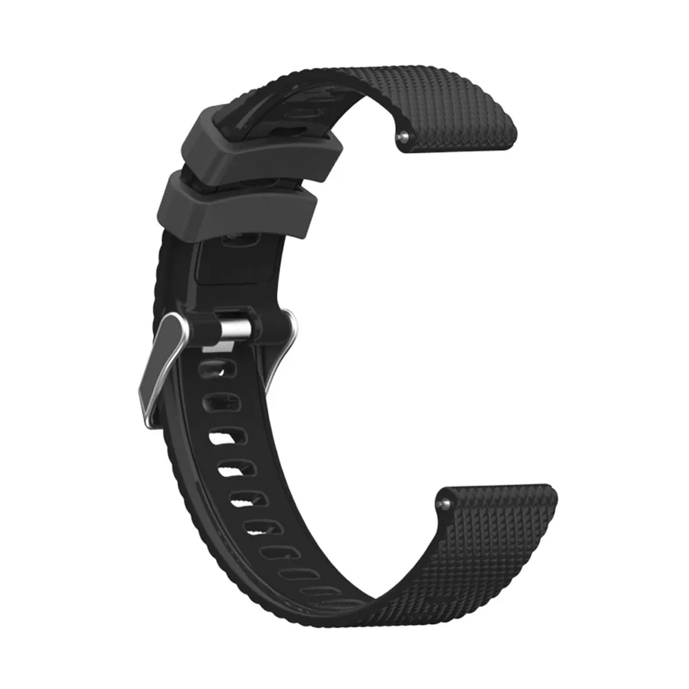 Силиконовый ремешок для часов Garmin vivoactive3/3 MUSIC/HR/Forerunner 245/645 MUSIC Approach S40 для TicWatch E для huawei 2