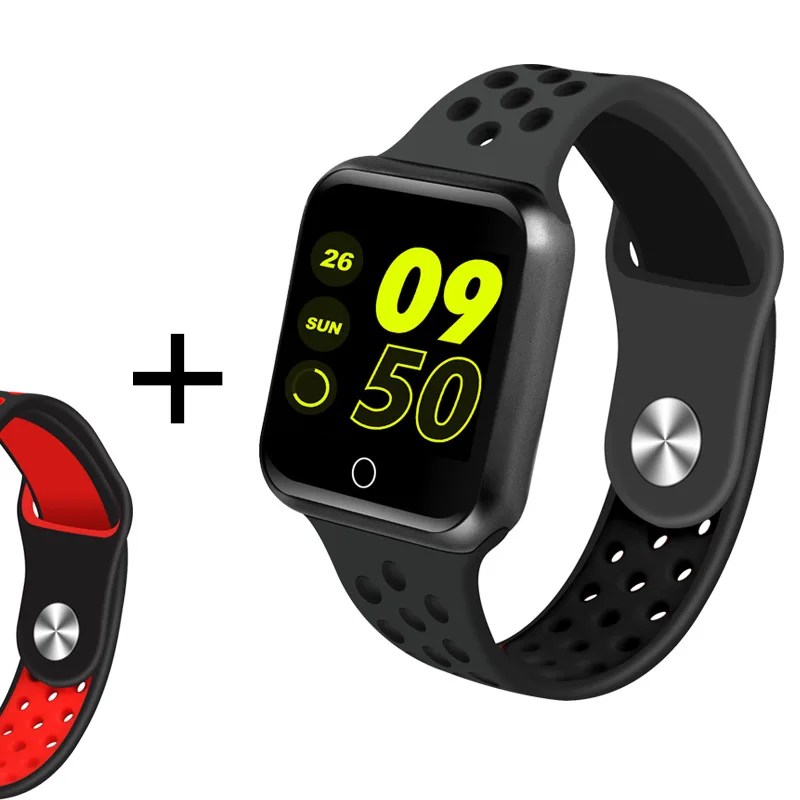 Add a red strap S266 Смарт-часы Ip67 Водонепроницаемый фитнес-трекер кровяное давление кислород монитор сердечного ритма Blurtooth умные часы для мужчин и женщин - Цвет: Add a red strap