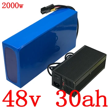 شراء1000W 1500W 2000W 48V بطارية ليثيوم أيون حزمة 48V 30AH بطارية سكوتر كهربائي 48V ليثيوم Ebike البطارية مع 50A BMS و شاحن