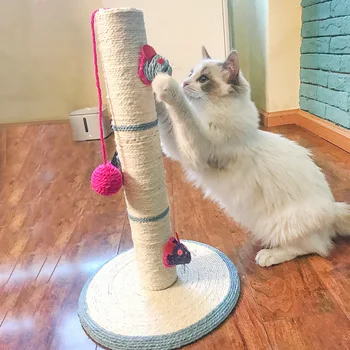 

Toy Sisal Cat Climbing Frame Corrugated Litter Cat Supplies Wear-Resistant Scratching Board Play with Cat Itch Scratching Pole