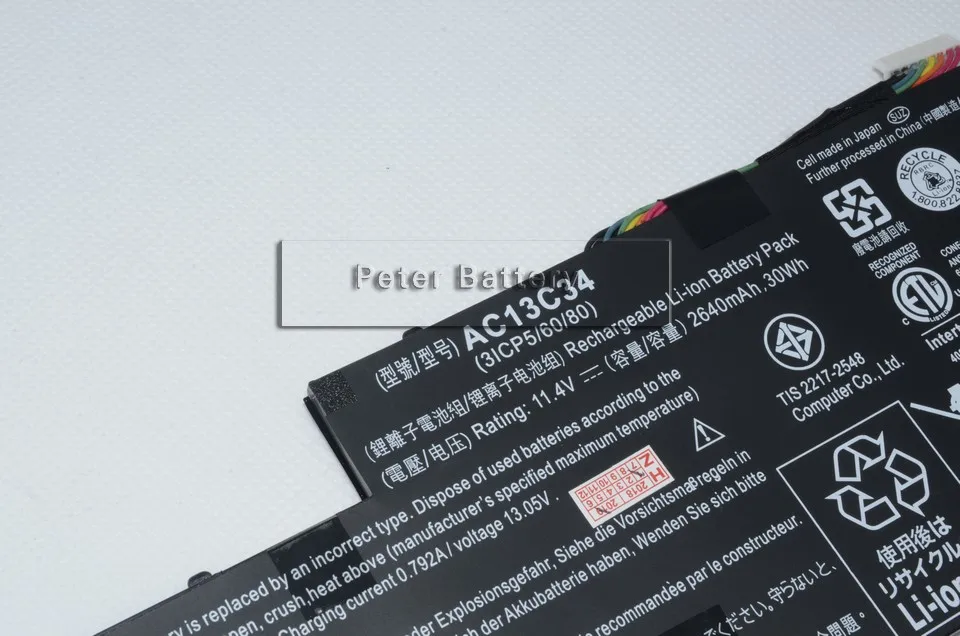 Оригинальный аккумулятор JIGU AC13C34 для ноутбука ACER Aspire E 11 E3 111 ES1 112 420 V V3 V5 122P|battery for