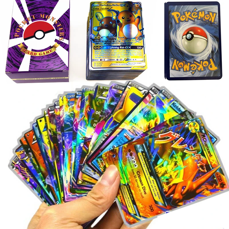 1個ポケモン英語シャイニングカードボックスタカラトミーゲームをプレイタグチームメガex Gxカードバトル取引子供の子供のおもちゃ ゲーム コレクションカード Aliexpress