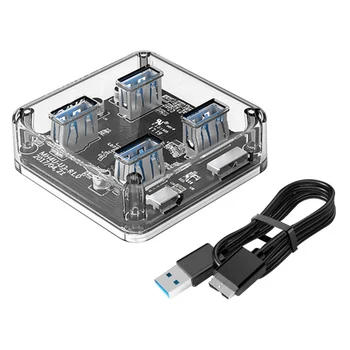 

Enhanced Transparent Desktop with Rubber Anti-slip Mat External Power Supply One for Four Interface Converter DU55