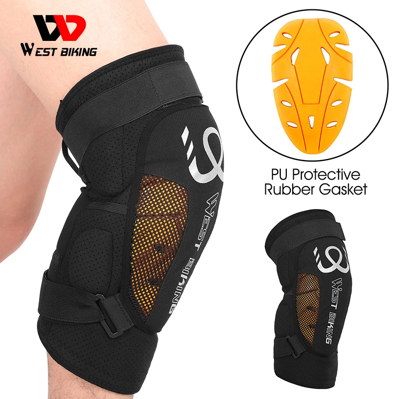 West Biking Knee Pads Cycling Protector With Pu Rubber Pad Physical