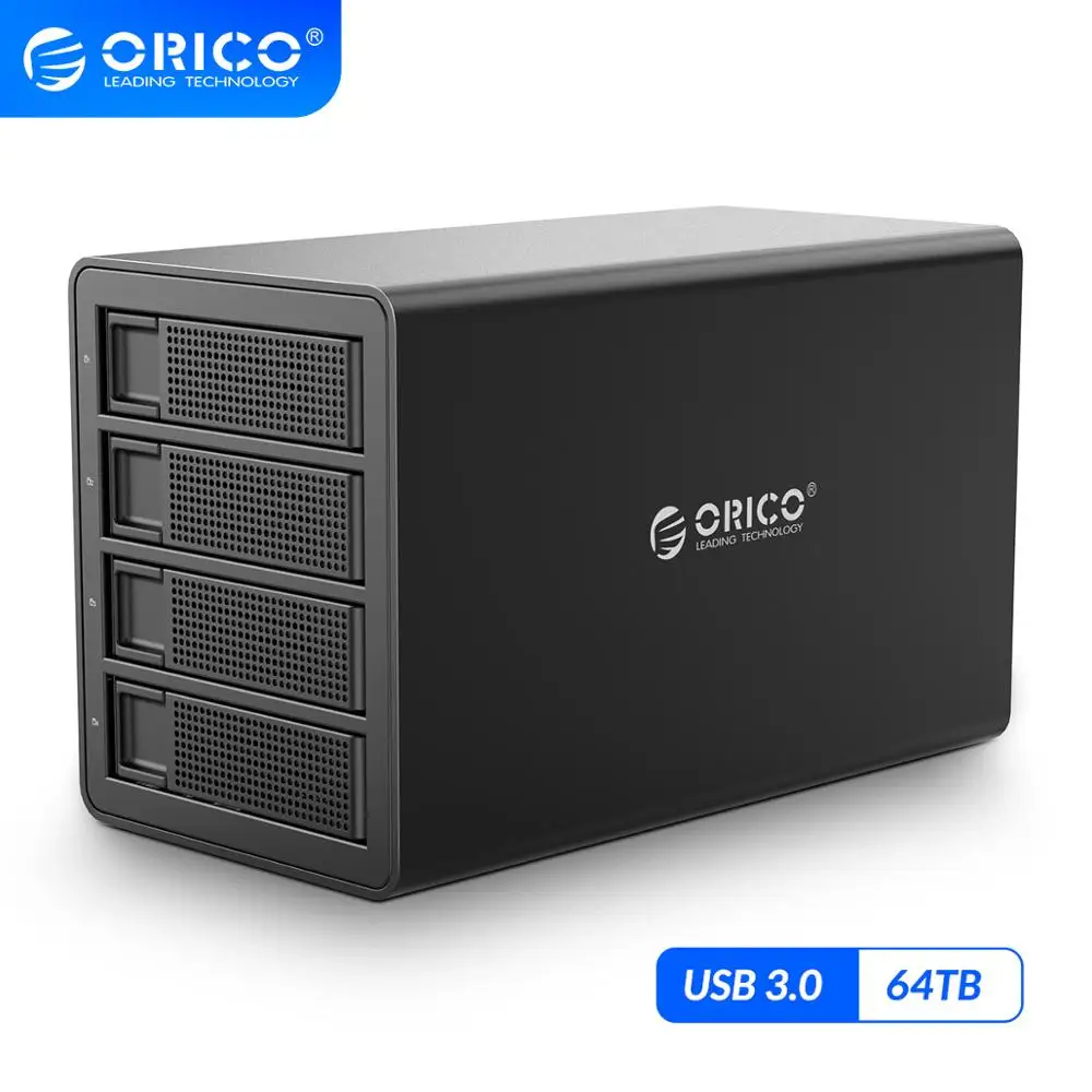 Док станция ORICO 35 Series 4 bay 3 5 ''для HDD USB3.0 с RAID 80 ТБ двойной чип корпус для жесткого