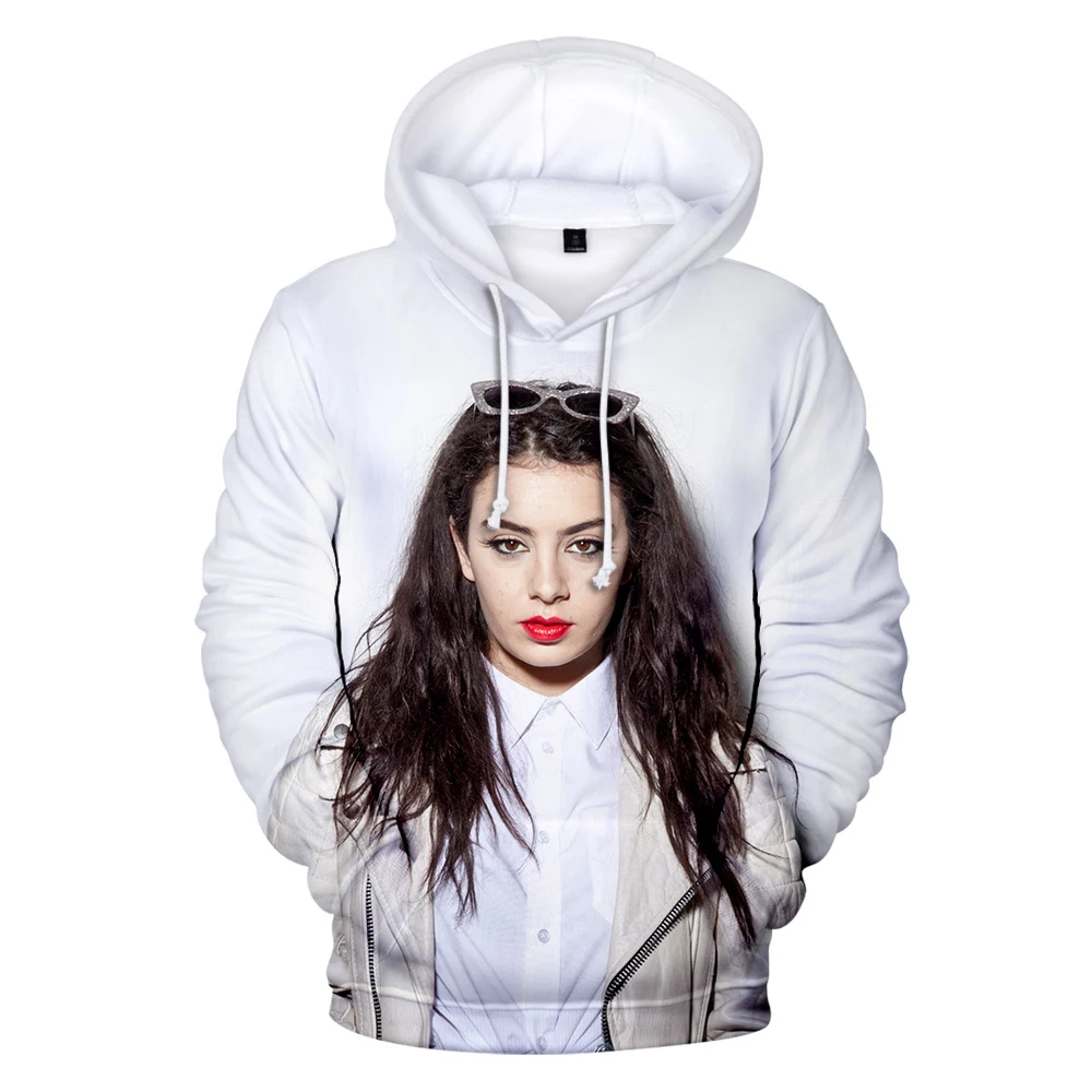 Толстовки с капюшоном Charli XCX Charlotte Emma Aitchison модный трендовый стиль полиэстер унисекс материал толстовки Толстовка