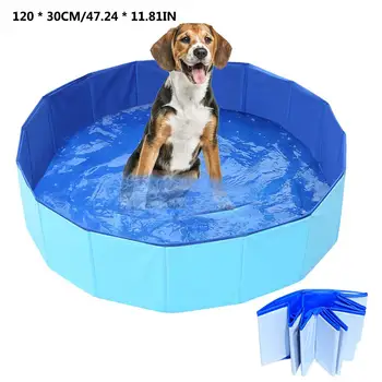 

Foldable Pet Dog Swimming Pool Portable PVC Dog Pool Kids Bath Dogs Cats Outdoor Bathtub Kids Toy Pool High Quality Newer