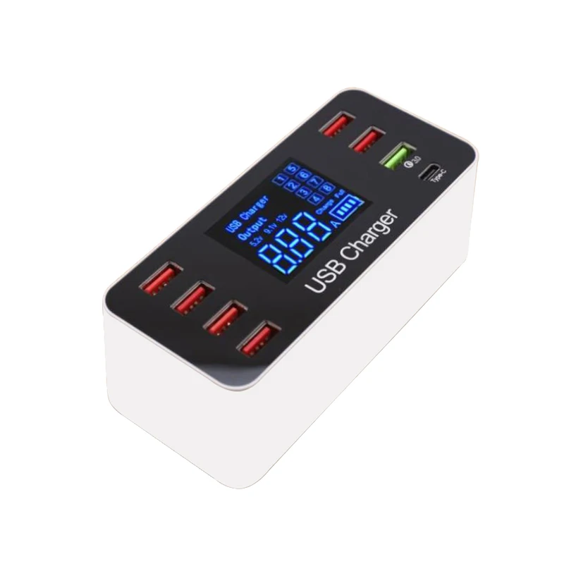 USB зарядное устройство 5V 8 портовый 8A Зарядное Адаптер hub Многофункциональный