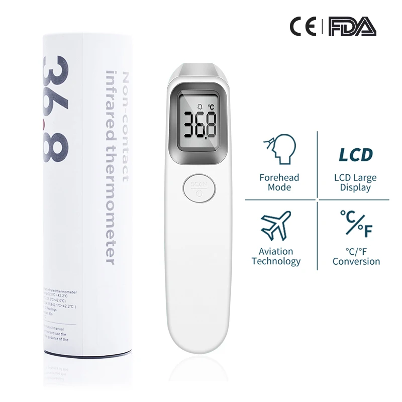 

Non-contact Infrared Thermometer Digital Thermometer Electronic Thermometer Baby Adult Forehead Body Temperature Measurement