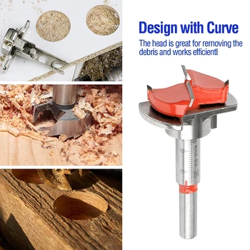 

2pcs Adjustable Hole Saw Allen Key Kit Woodworking Furniture Cabinet Wardrobe Hinge Open Power Drilling Tools