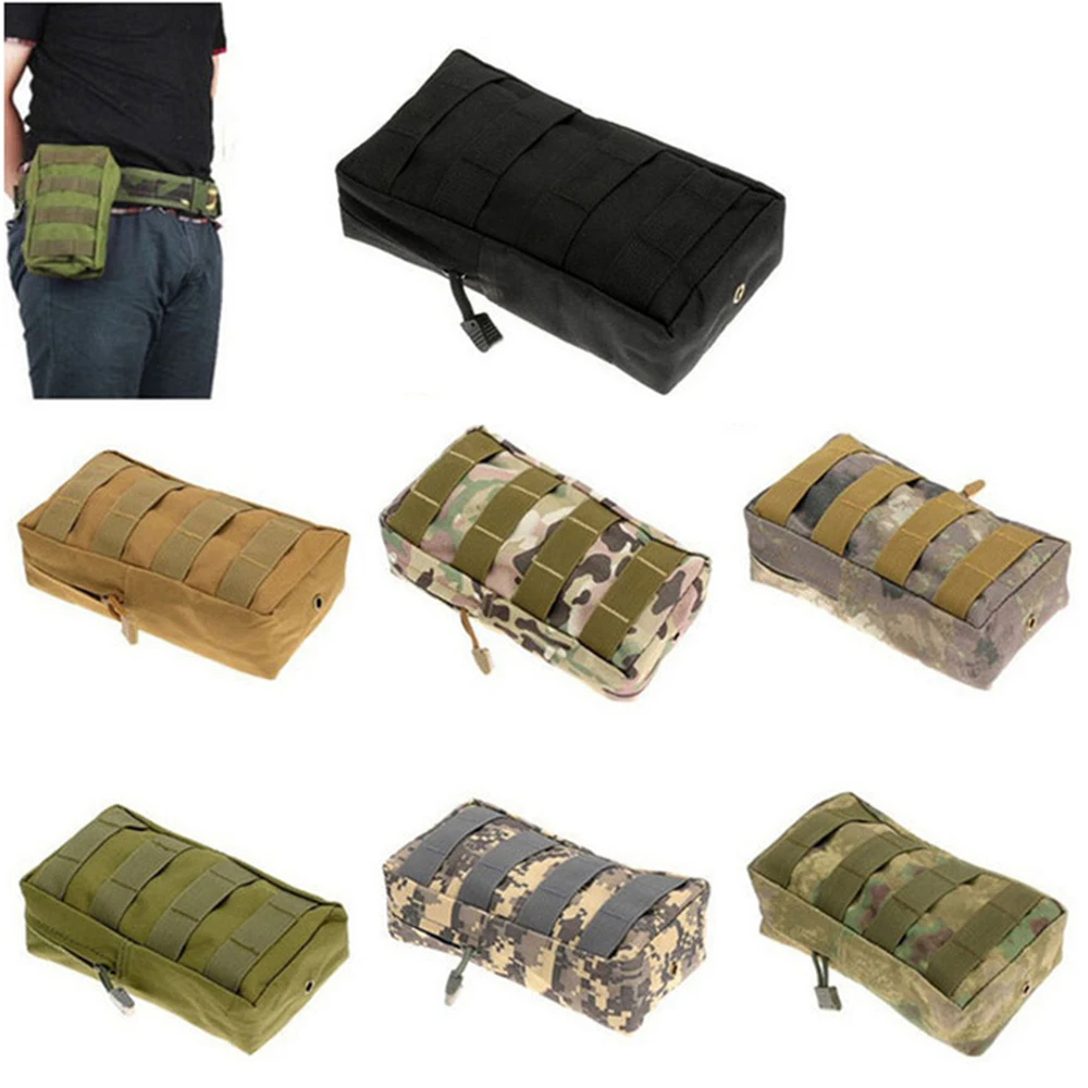 

Tactical Utility Molle Pouch EDC Gadget Bag Webbing 600D Nylon Compact Water-Resistant Multi-Purpose Gear Hanging Accessory Bags