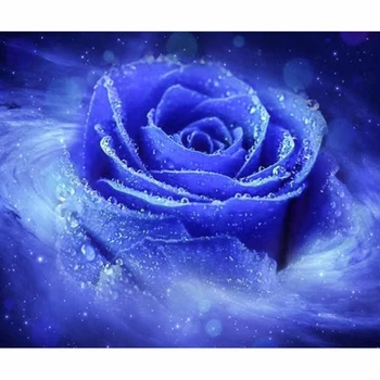 

5d diamond painting full drill round Purple lotus flowers Picture Ever Moment Diamond Embroidery Decorations for living room