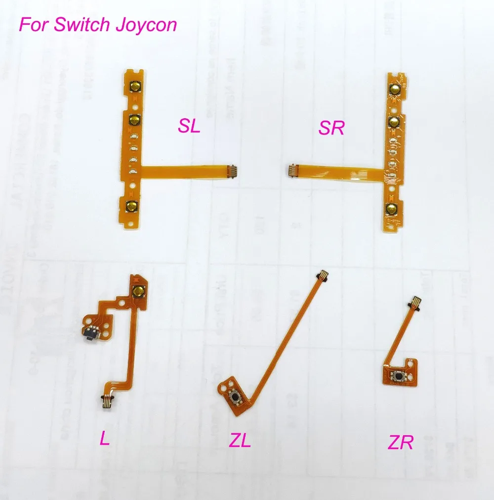 5sets-Original-or-OEM-ZL-L-ZR-SL-SR-Button-Key-Ribbon-Flex-Cable-For-Nintend