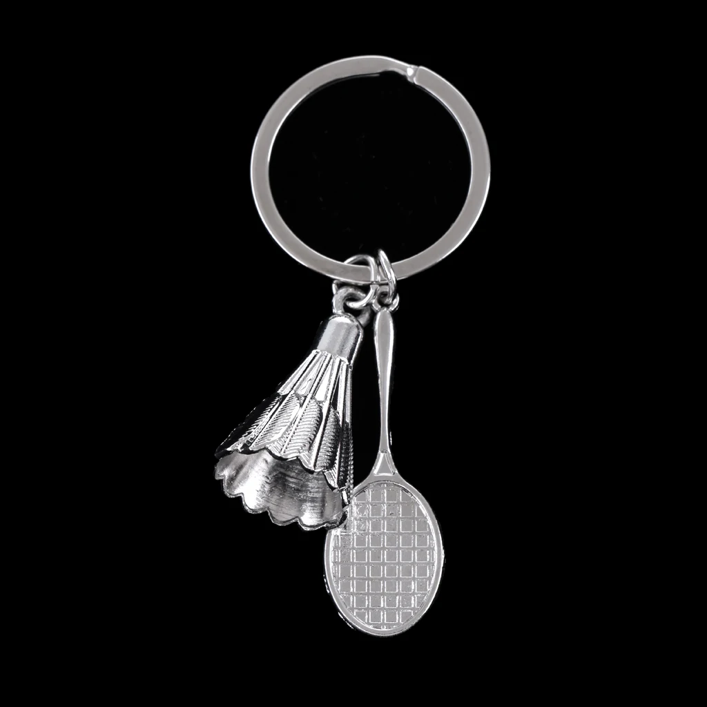 Mini Badminton Keychain / Key Ring / Premium Alloy Pendant / Decoration