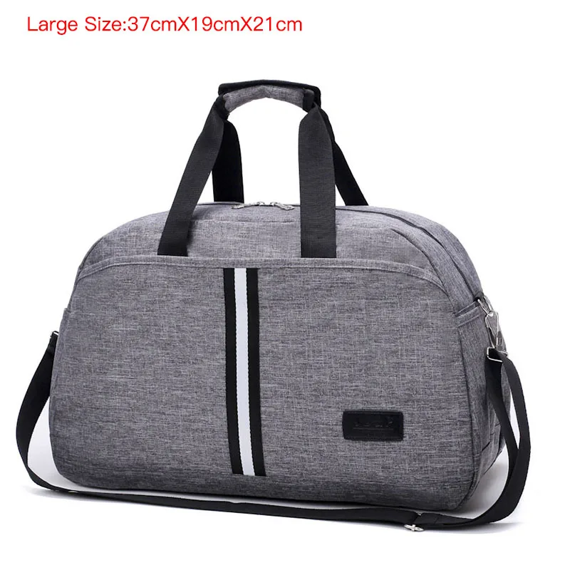 Мужская и Женская дорожная сумка на короткое расстояние, переносная Дорожная сумка на выходные, женская сумка для путешествий, сумка для багажа, высокое качество - Цвет: BigGray