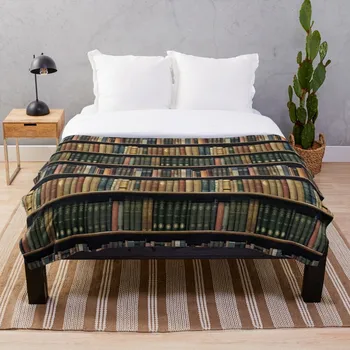 

Endless Library pattern 4 Blanket Wool Flannel Plush Blanket Bedspread For office Sherpa Blanket Couch Quilt Cover Travel