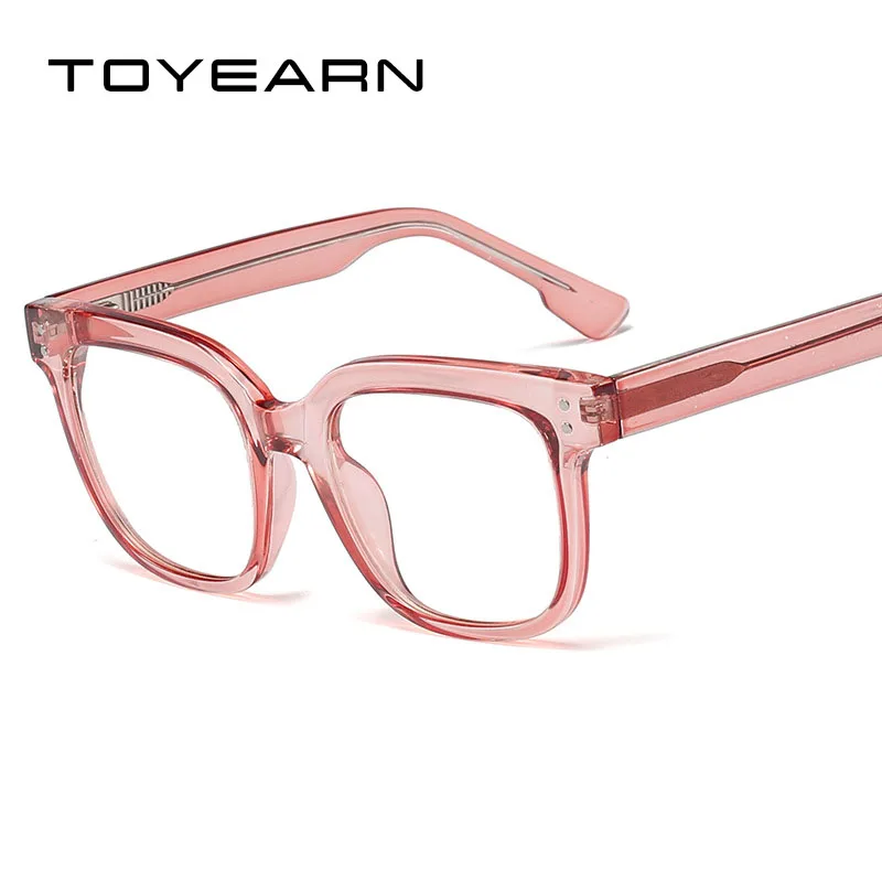 New Fashion Luxury Women TR90 Glasses Frame Business Style Female Square Ultralight Eyeglasses Trending Spring Leg Glasses