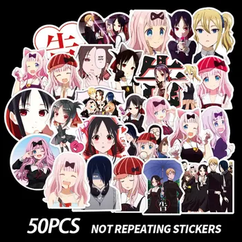 

50Pcs/Set Anime Kaguya-sama: Love Is War Chika Fujiwara PVC Stickers for DIY Girl Stationery Laptop Phone Guitar Suitcase Cute