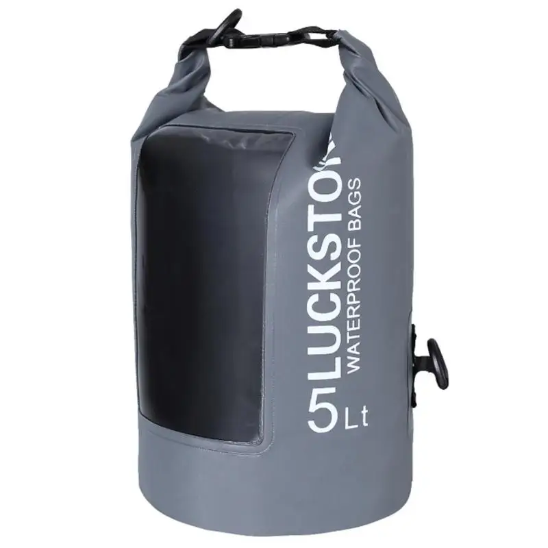 5L Dark Gray 5L прозрачный рюкзак Открытый водонепроницаемый дрейфующий Кемпинг Сумка Дорожный комплект - Цвет: 5L Dark Gray
