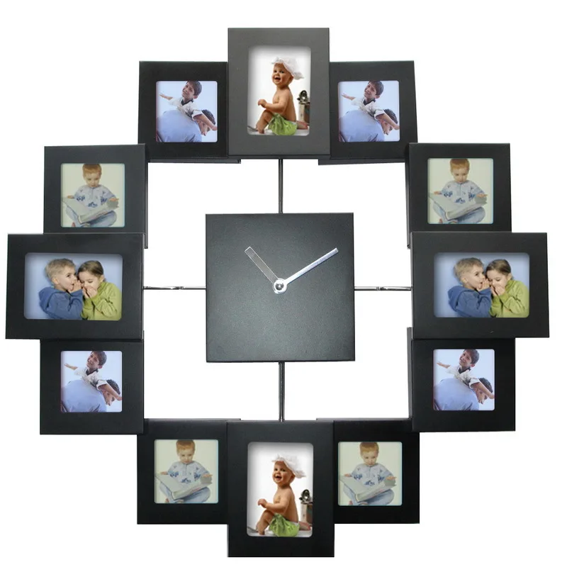 

[Manufacturers Direct Selling] 14-Inch Frame-Style Clock Metal of Frame Wall Clock Color Baking Varnish Aluminum Frame Clock