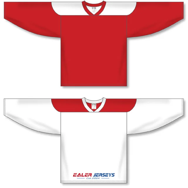 COLDINDOOR 2 шт. дешевые хоккейные Джерси для тренировок и соревнований H6100 - Цвет: Красный