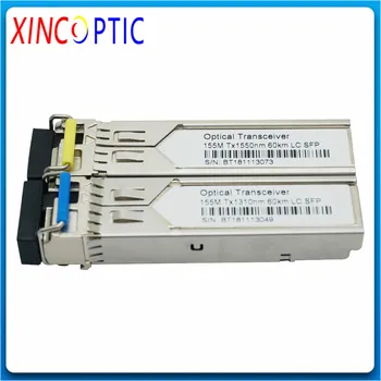 

155Mbps 1310/1550nm 60KM LC/SC SFP Bi-Directional Transceiver,155M 60KM SFP,100BASE-FX,SC,Single Fiber,WDM LC SFP Transciever