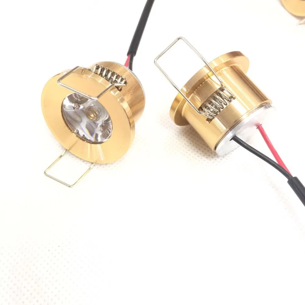 15degress gold spot 20pcs Мини светодиодный Einbaustrahler 3W mit Trafo Stecksystem Einbauspot Deckenspots Einbauleuchten Einbaurahmen