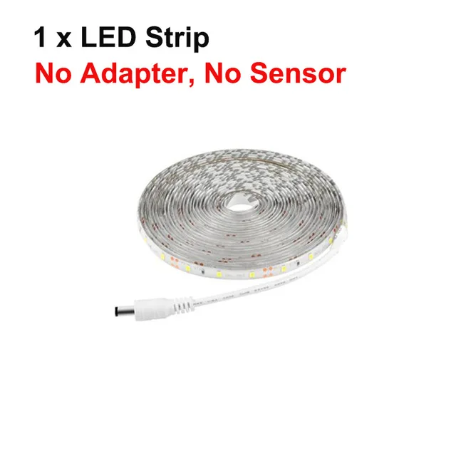 Only LED Strip Светодиодная лента 1 м/2 м/3 м/4 м/5 м, 12 В, датчик движения, светильник под шкаф, кухонный светильник, шкаф, кровать, комната, светильник, полоса, лампа - Цвет: Only LED Strip