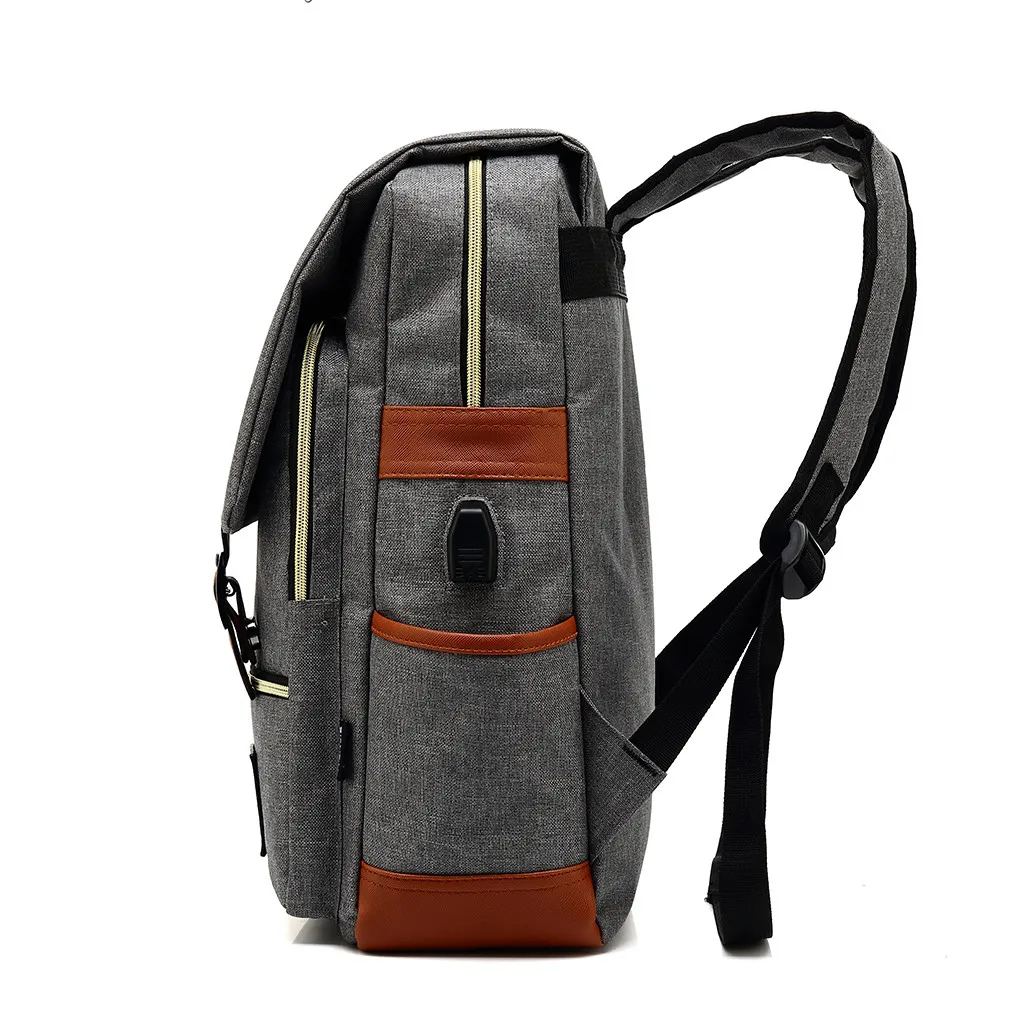 OCARDIAN, модный винтажный рюкзак для ноутбука, женские брезентовые повседневные сумки, USB Ретро Школьные сумки для подростков, рюкзак, Студенческая сумка Jul27