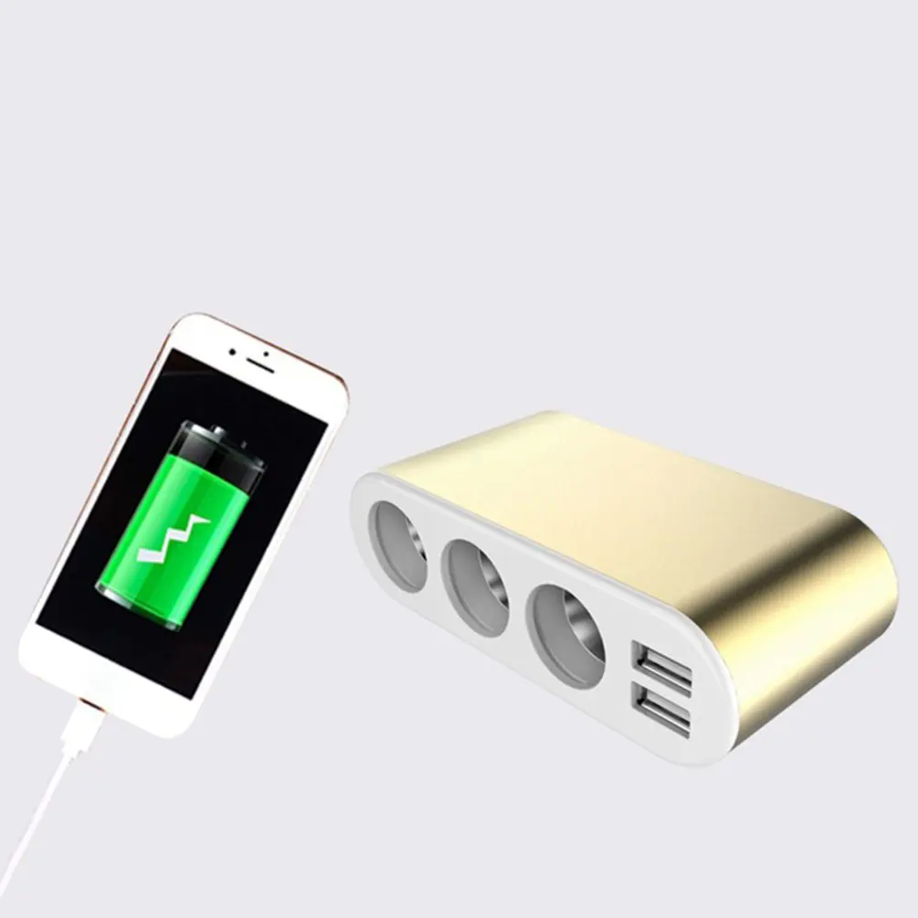 Автомобильное зарядное устройство для прикуривателя с двумя usb-портами, многофункциональное автомобильное зарядное устройство для мобильного телефона
