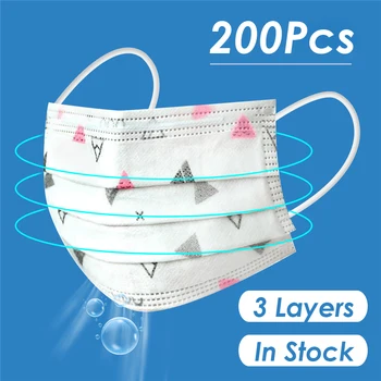 

Cartoon Disposable Medical Face Mask 3-layer Disposable Non-woven Ear Loop Breathable Child Adult Dust proof Surgical Masks