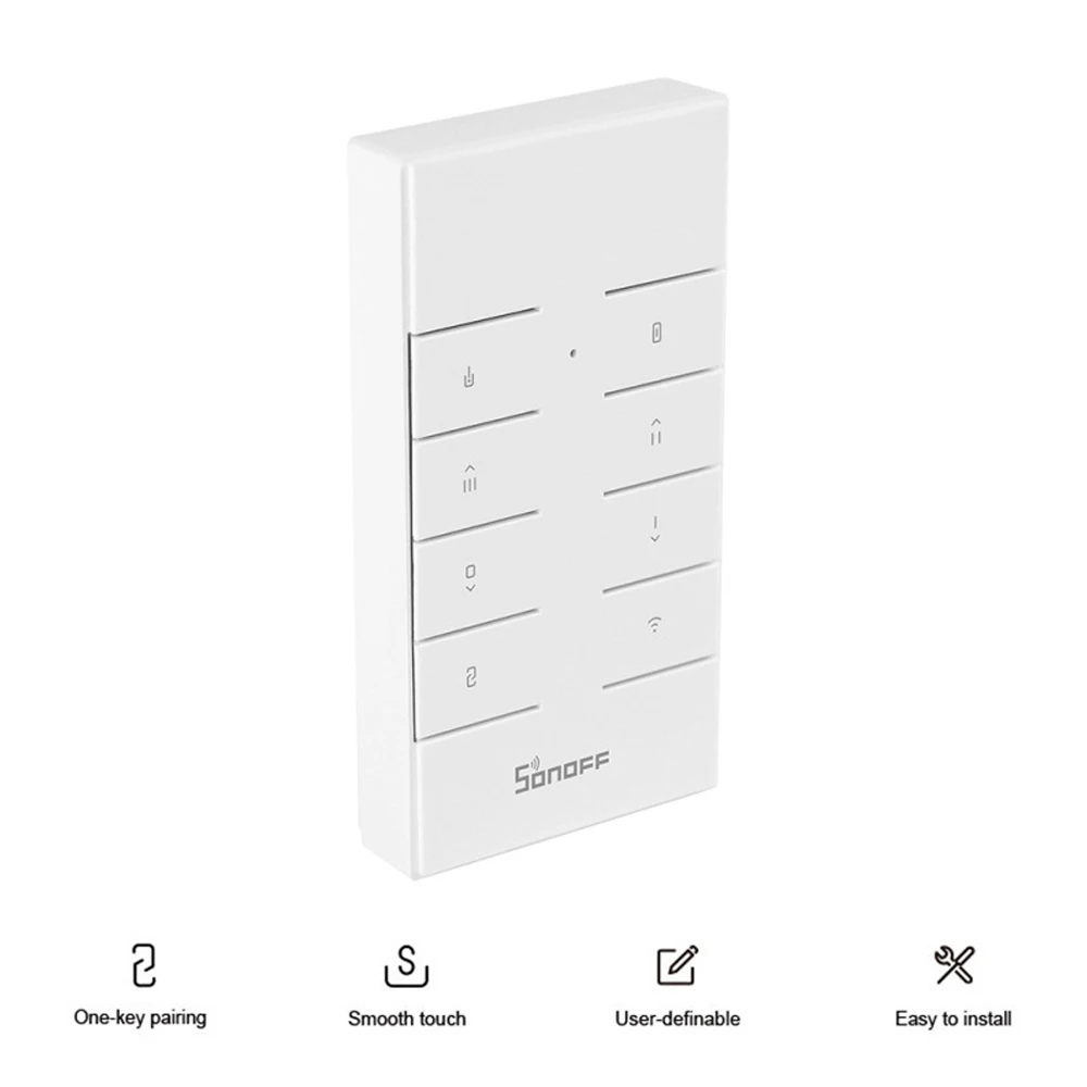 

SONOFF RM433 BASE 8 Keys Remote Controller 433 MHz Multipurpose Custom Smart Home Work with All 433 Protocol Device