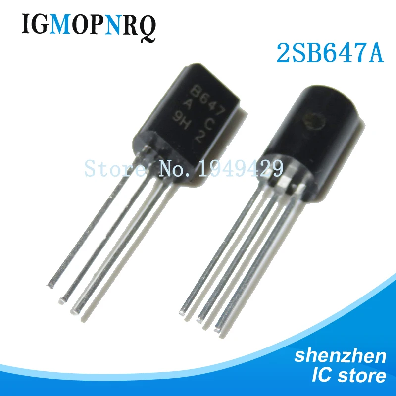50pcs 2sb647ac 2sb647a To92 2sb647 To-92l B647 Triode New And ...