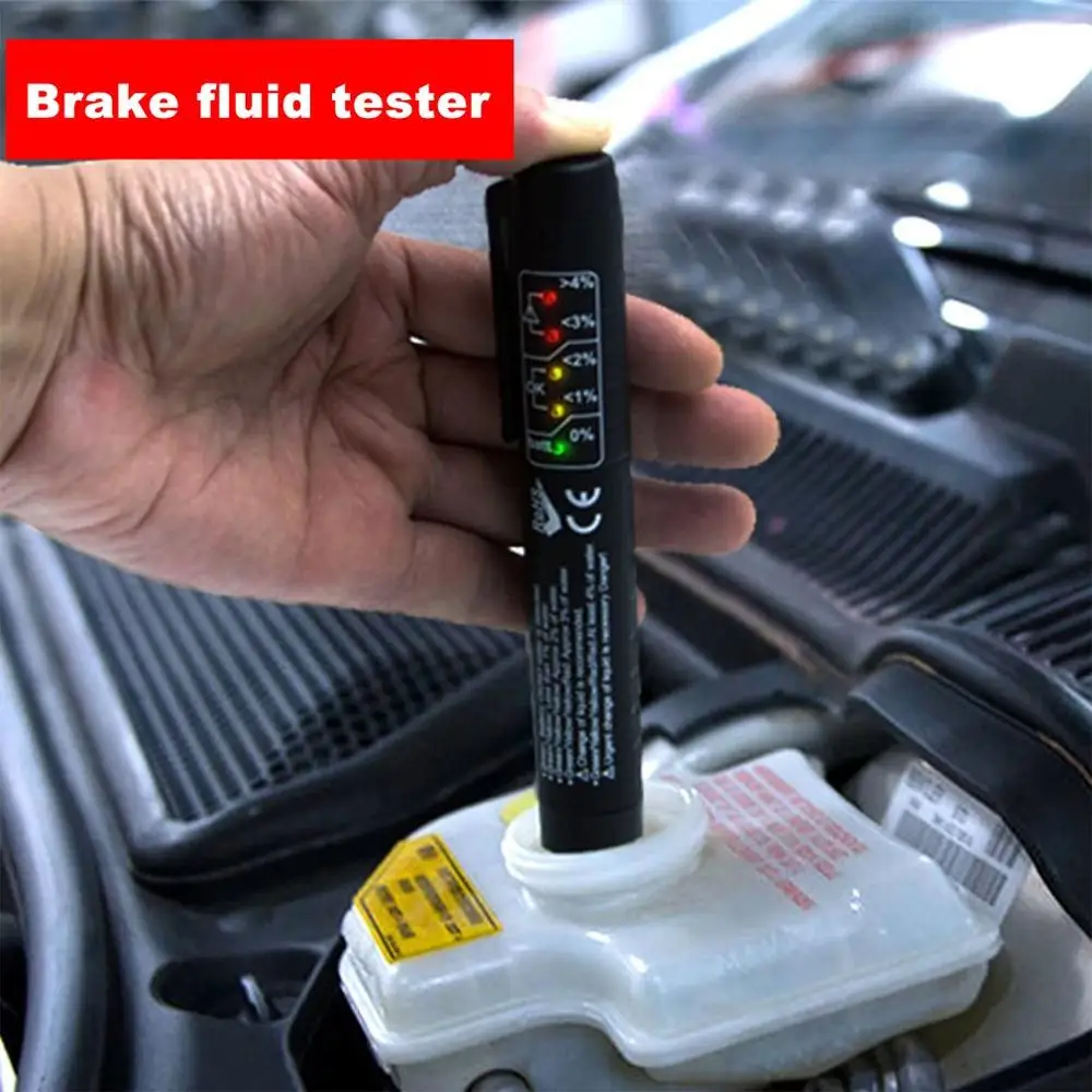 Тормозная жидкость жидкостный тестер проверки уровня Ручка Авто 5 светодиоидное для автомобиля тестирование инструмента для тестирования DOT3 DOT4 DOT5 Тормозная жидкость