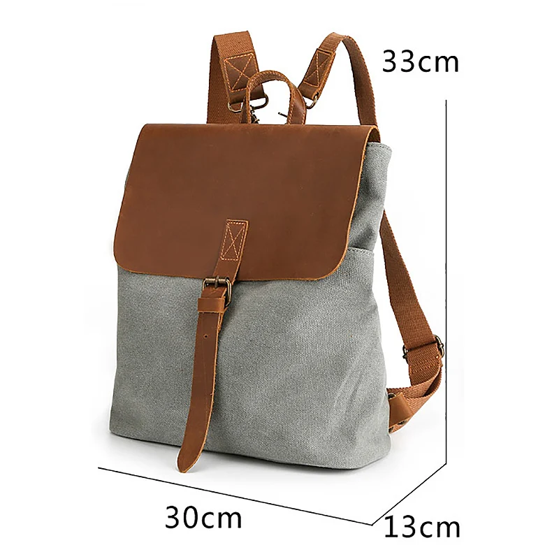 Canvas Backpack Men Travel Back Pack Multifunctional Shoulder Bag Women Laptop Rucksack School Bags Female Daypack