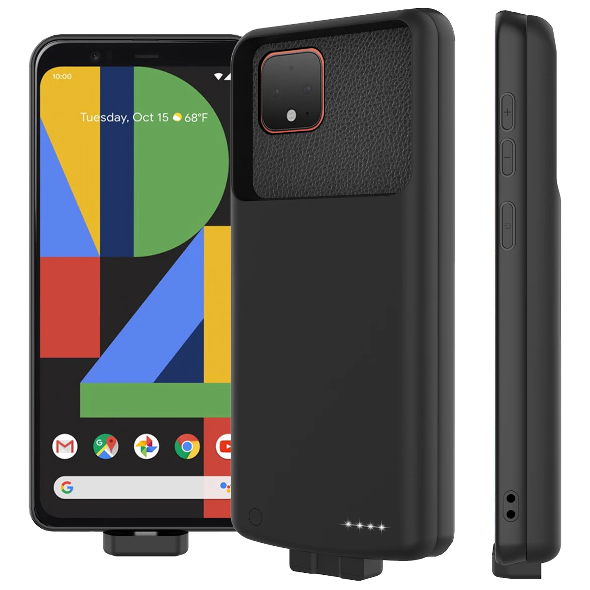 

For Google Pixel 4 XL Battery Case 7000mAh Magnetic External Backup Charger Power Bank Protective Cover Pixel 4XL Case Battery