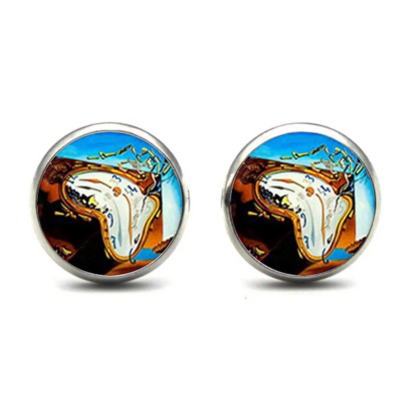 Salvador Dali Studs Earrings Salvadordali Painting Ear Nail At The ...