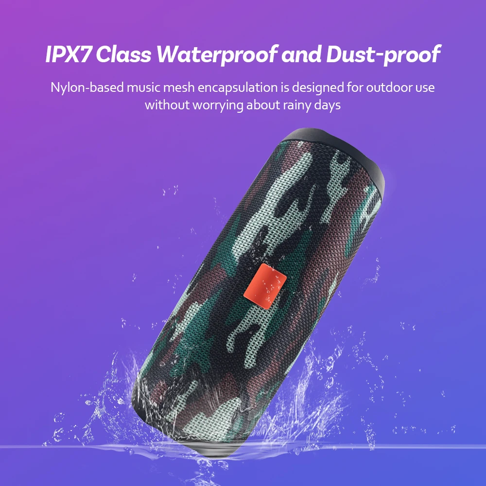 Цена по прейскуранту завода Bluetooth динамик Filp 5 водонепроницаемый портативный открытый беспроводной мини Колонка коробка Поддержка TF карты стерео Hi-Fi