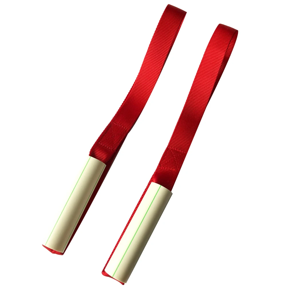 1 Pair Marine Kayak Canoe Hood Trunk Tie Down Loops Anchor Straps for Car, Red