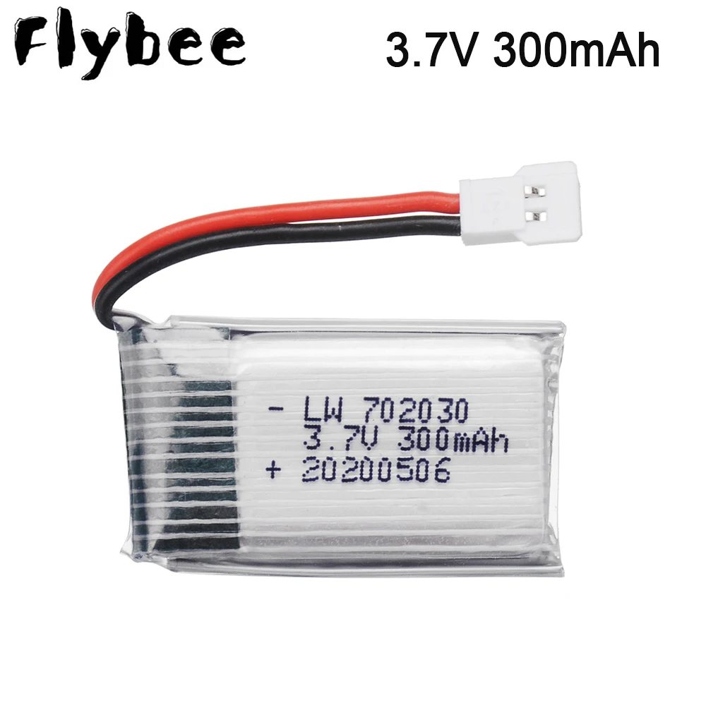 Литий-полимерный аккумулятор для Syma X11 E55 FQ777 FQ17W F180 FY530 U816 U816A U830 X100 H107 5 шт. 3 7 в 300 мАч