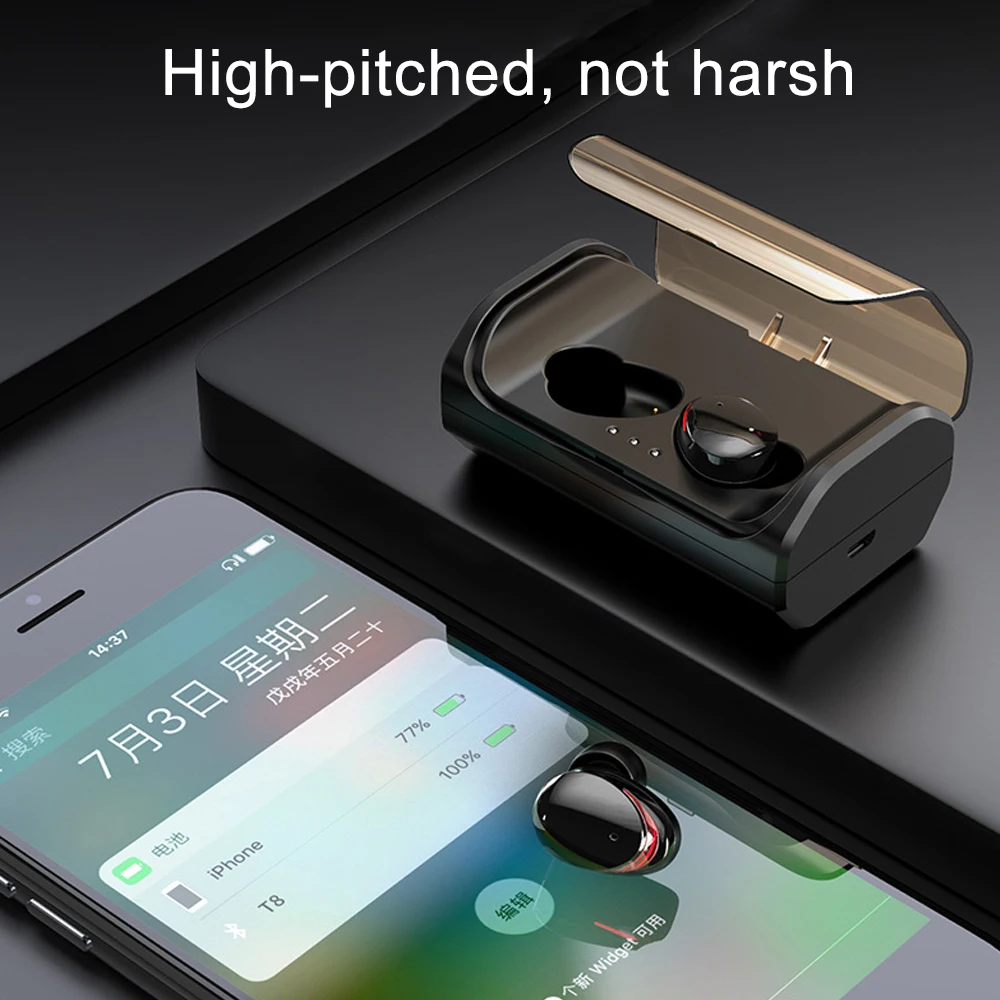 HANGRUI TWS T8 Bluetooth 5,0 наушники настоящие беспроводные наушники 6D глубокий бас стерео IPX6 водонепроницаемая Спортивная гарнитура PK i12 i30 TWS