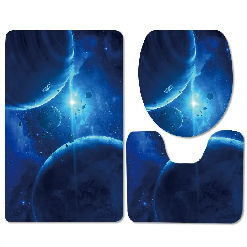 Коврик для туалета, набор из трех предметов, коврик для ванной комнаты, коврик для спальни, настраиваемый