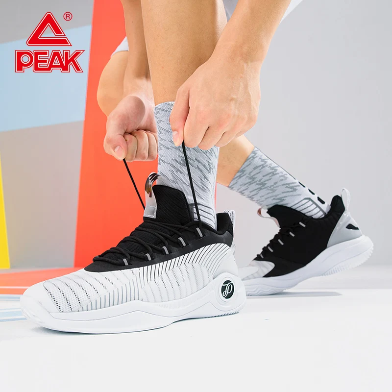 PEAK Tony Parker knight Basketball Shoes Outdoor Non slip Men Sports Shoes Wearable P-MOTIVE Cushion Rebound Breathable Sneakers