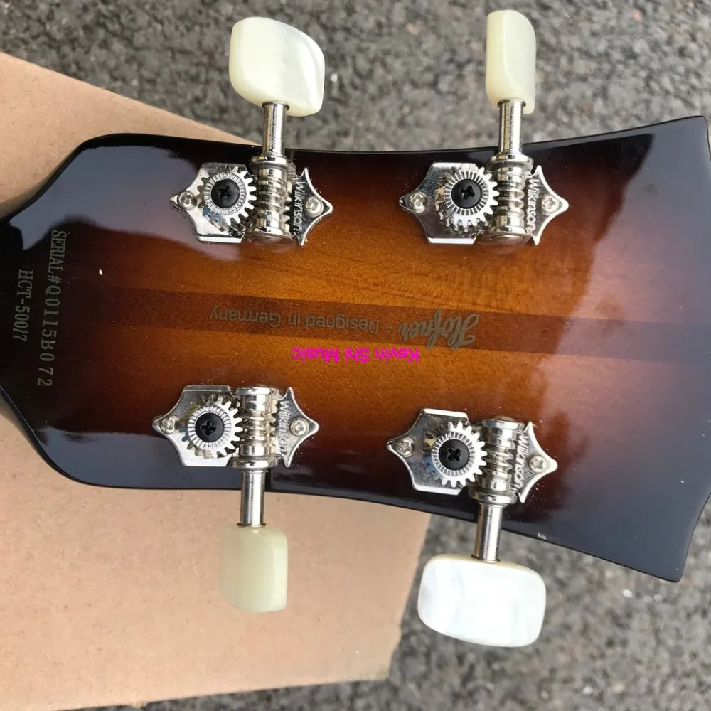 Тонкое тело Hofner bass htc-500/7-SB штапельное-топ Tonabnehmer Германия импортное оборудование тонкая линия Hofner htc 500/7 электрический бас