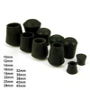2/10PCS Black Rubber Chair Table Feet Stick Pipe Tubing End Cover Caps 10 12 15 16~45mm ► Photo 1/5