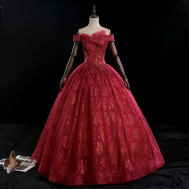 Mrs Win Quinceanera платье 2021 с открытыми плечами вечернее бальное для выпускного вечера