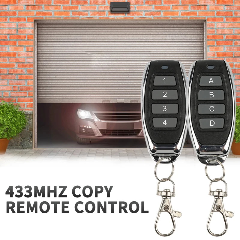 433MHZ Remote Controller Clone Fixed Learning Code Cloning Duplicator Key Fob Distance Control For Gate Garage Door QBMY | Безопасность