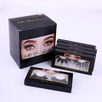 

5 Pairs 25mm 6D False Eyelashes Handmade Soft Mink Eyelashes Natural Thick Long Eyelashes Makeup Extension Eyelashes