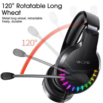 

Wired Stereo Bass Surround Gaming Headset Headphone for PC Laptop PS4 Game Mic Gaming Headphones with Microphone